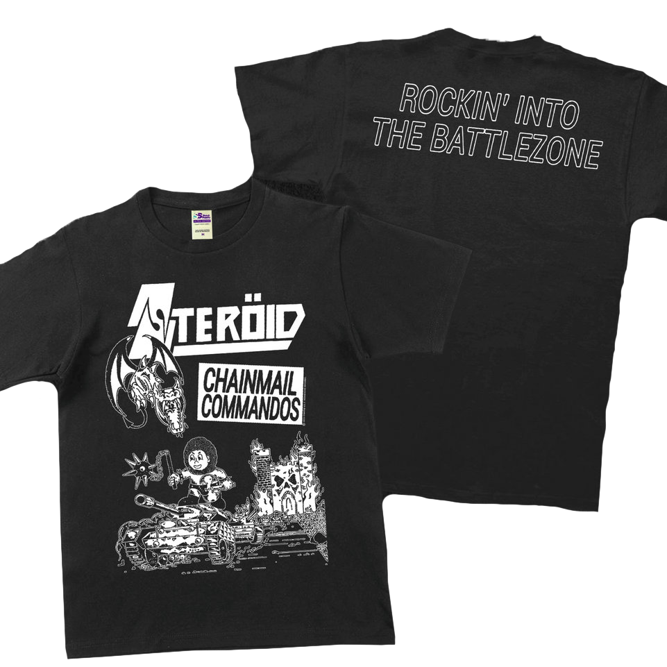 STERÖID - Chainmail Commandos Black Tee (With Back Print)